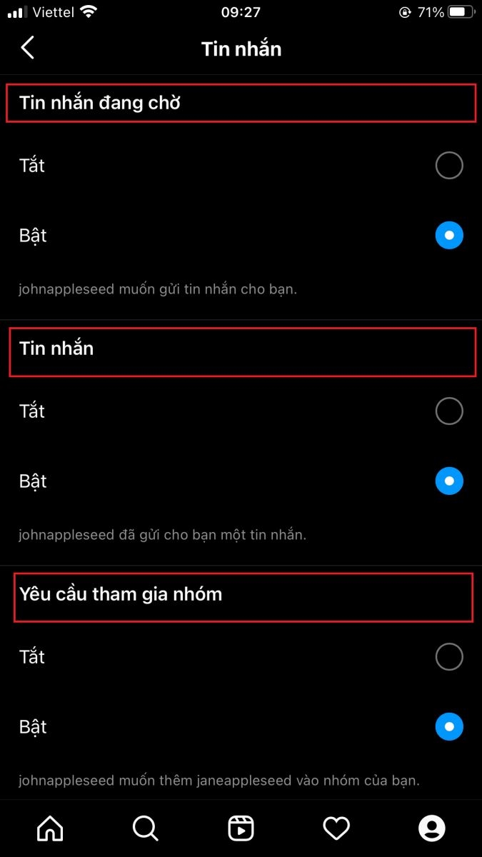 Tắt thông báo tin nhắn đang chờ, yêu cầu tham gia nhóm và đoạn chat video - Ảnh 2