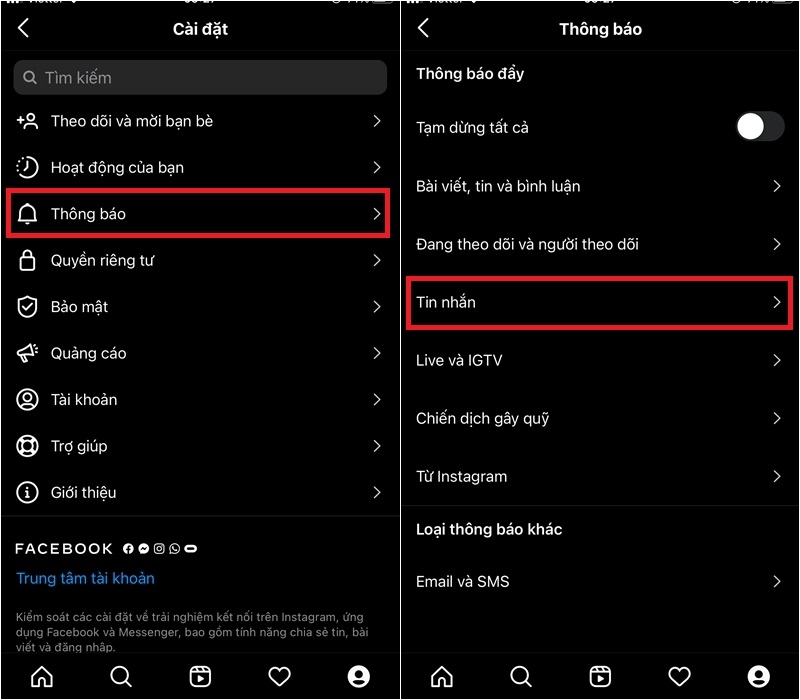 Tắt thông báo tin nhắn đang chờ, yêu cầu tham gia nhóm và đoạn chat video - Ảnh 1