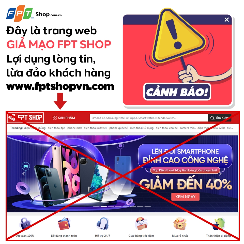 website giả mạo