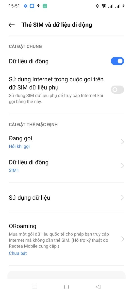 2 SIM Realme