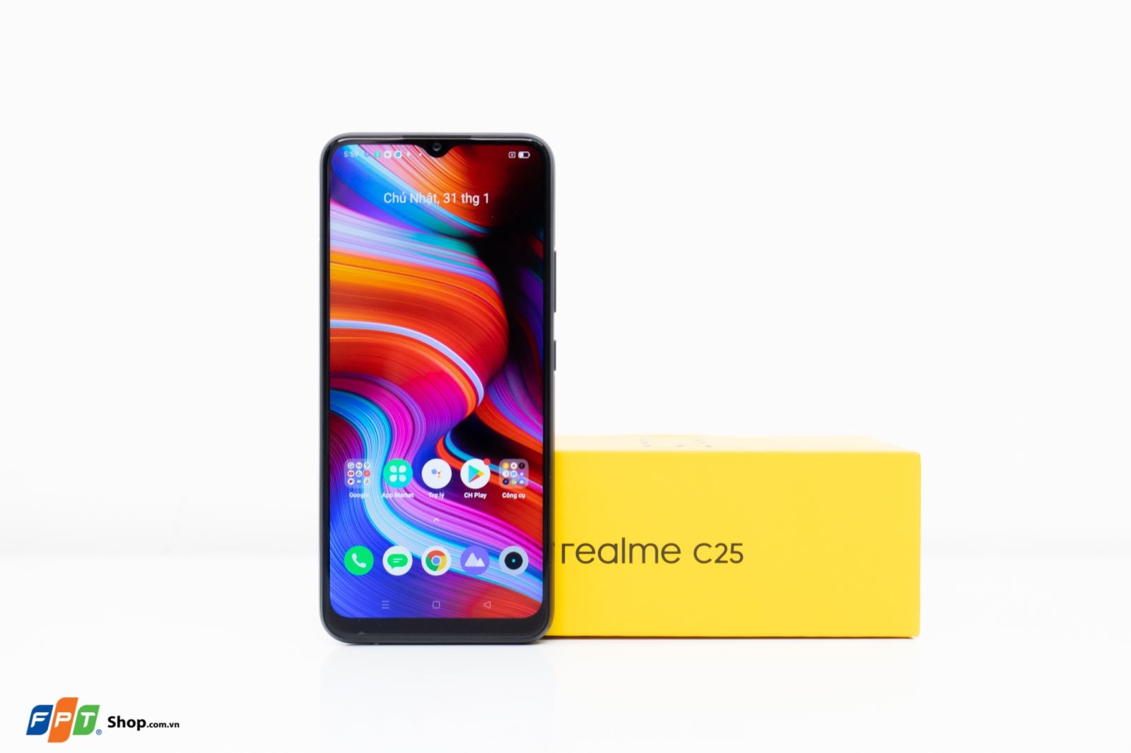 viền dưới Realme C25