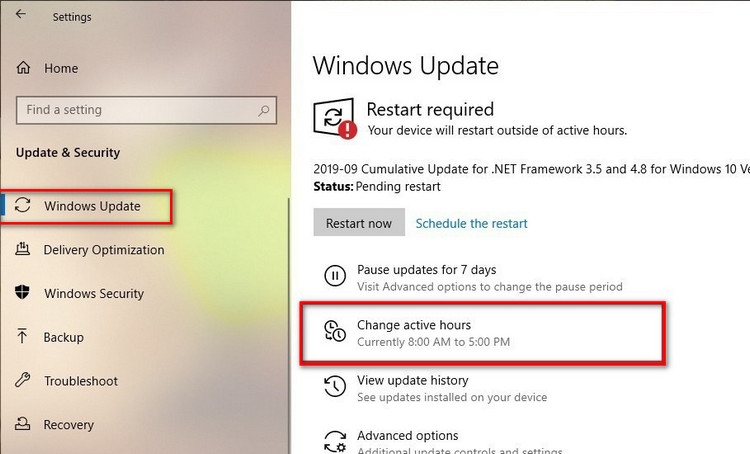 Cập nhật Windows bị lỗi và buộc khởi động lại