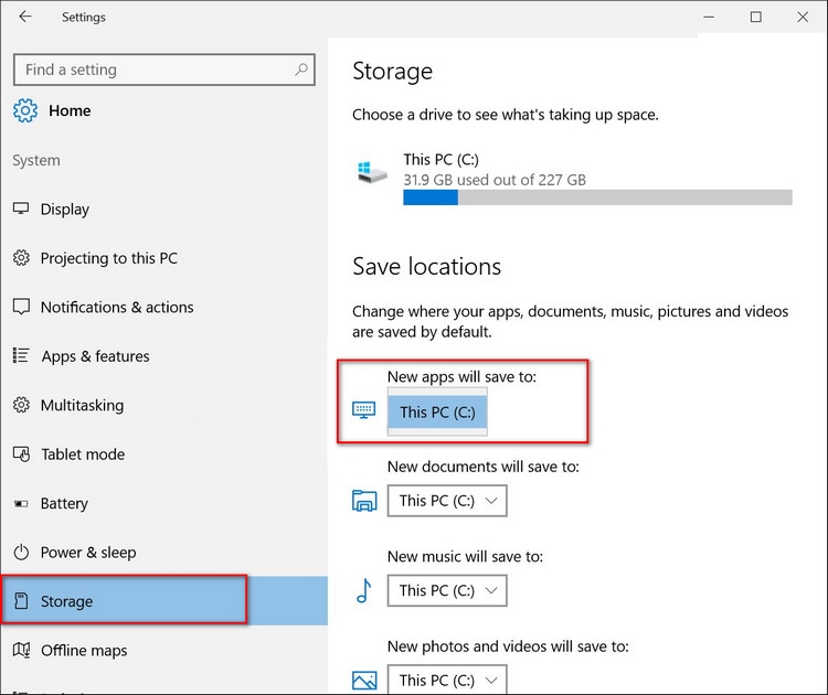 Cách thay đổi đường dẫn cài đặt mặc định của ứng dụng và chương trình trên Windows 10 - Ảnh 2