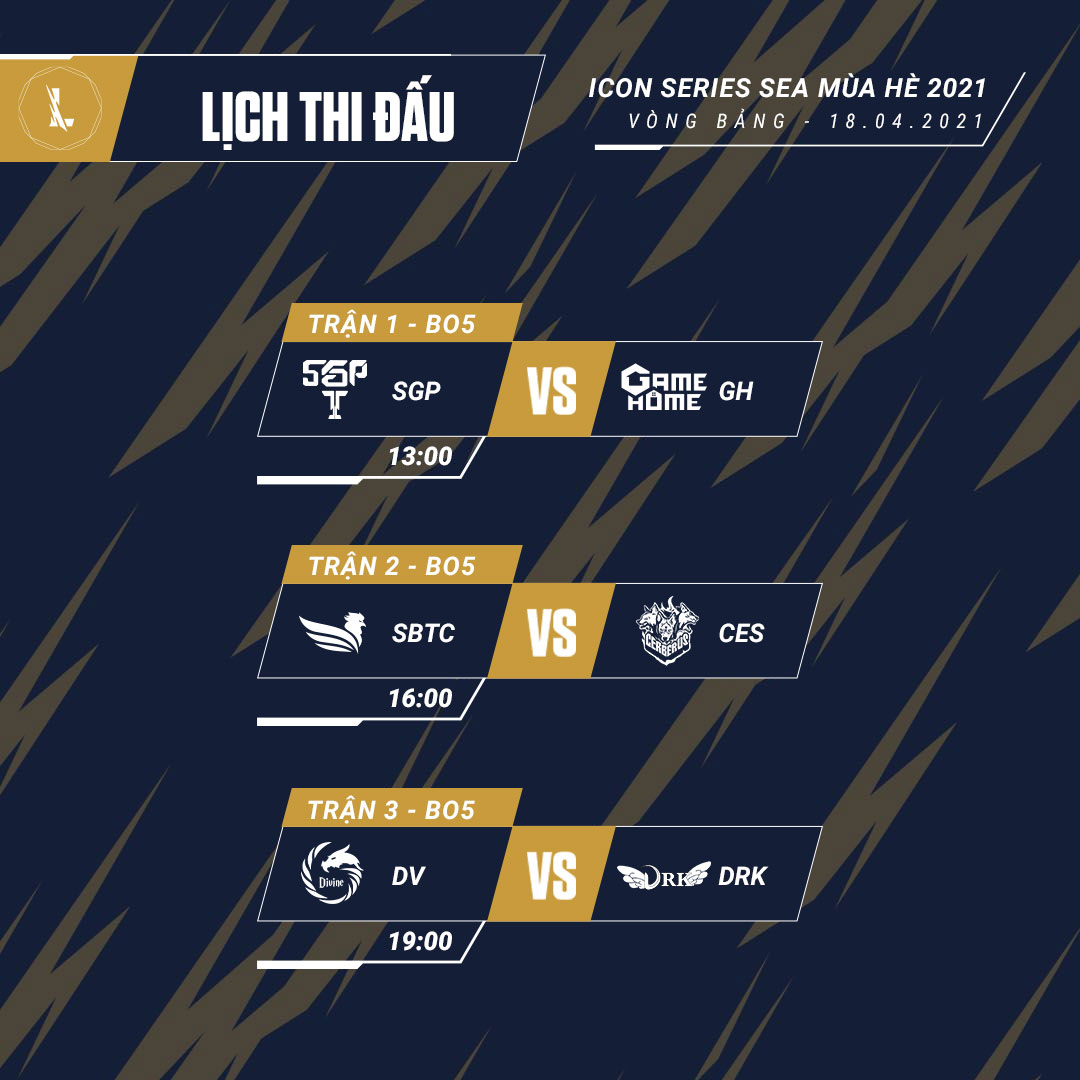 Lịch thi đấu 18/04