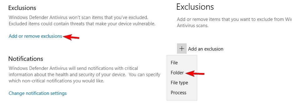 Cách 7: Loại trừ TiWorker.exe khỏi Windows Defender - Ảnh 2