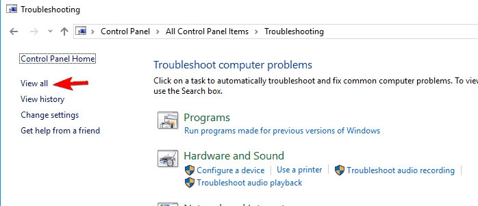 Cách 1: Sử dụng trình gỡ rối Troubleshooter - Ảnh 1