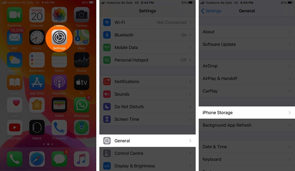 Giải phóng dung lượng trên iPhone của bạn