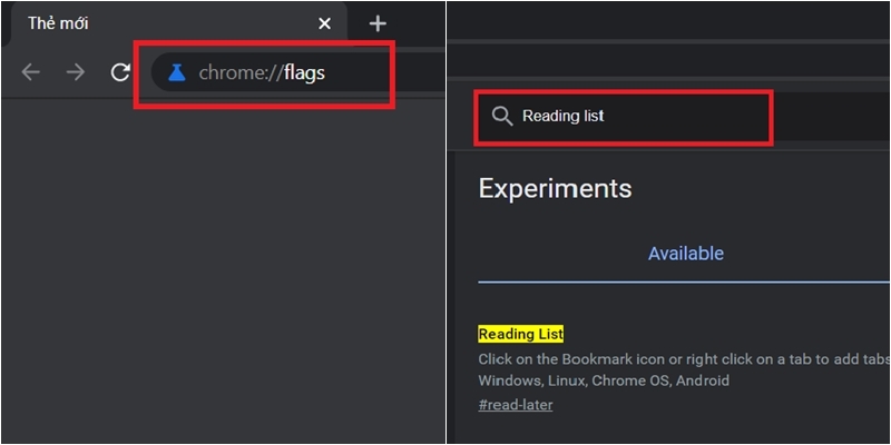 Hướng dẫn cách sử dụng tính năng Reading list trên Chrome máy tính - Bước 2