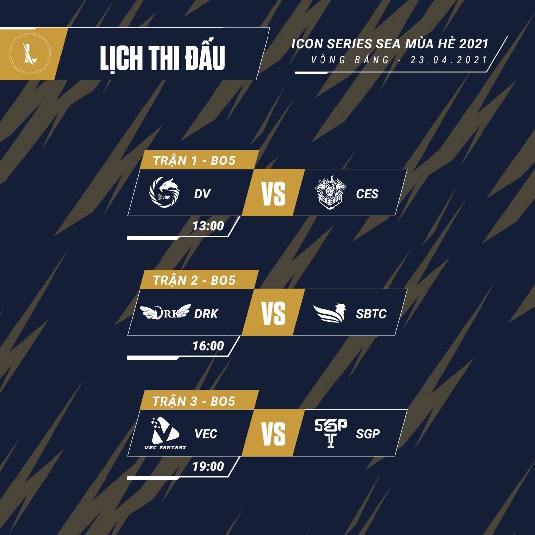 Lịch thi đấu 23/04