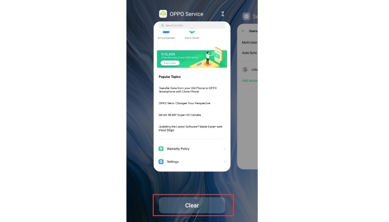 Đóng các ứng dụng nền