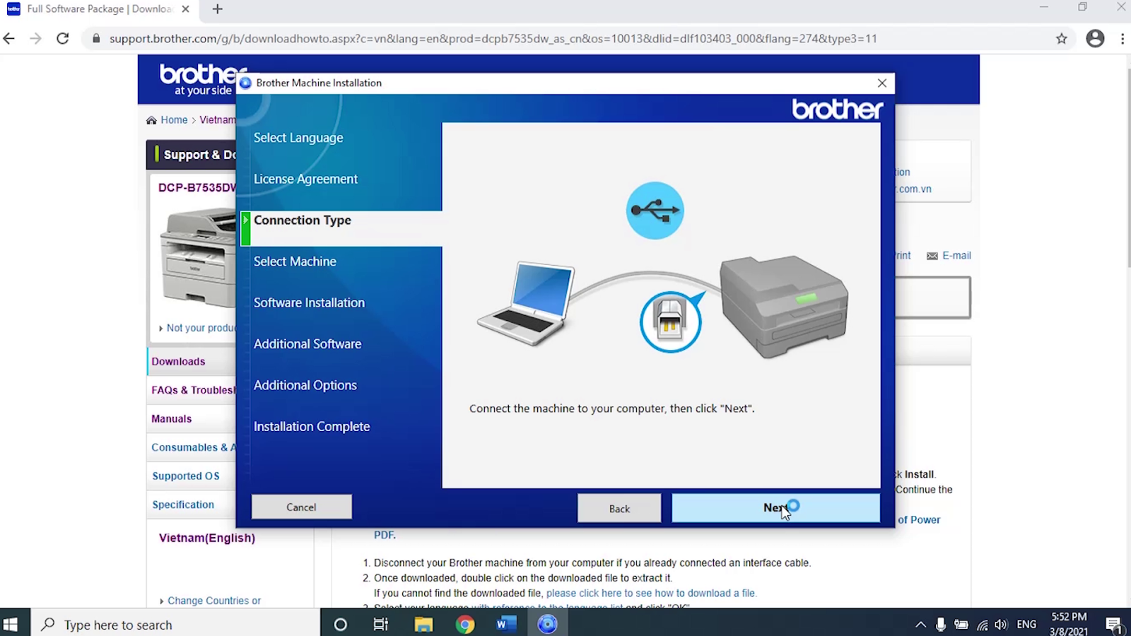 Hướng dẫn cài máy in Brother trên Windows