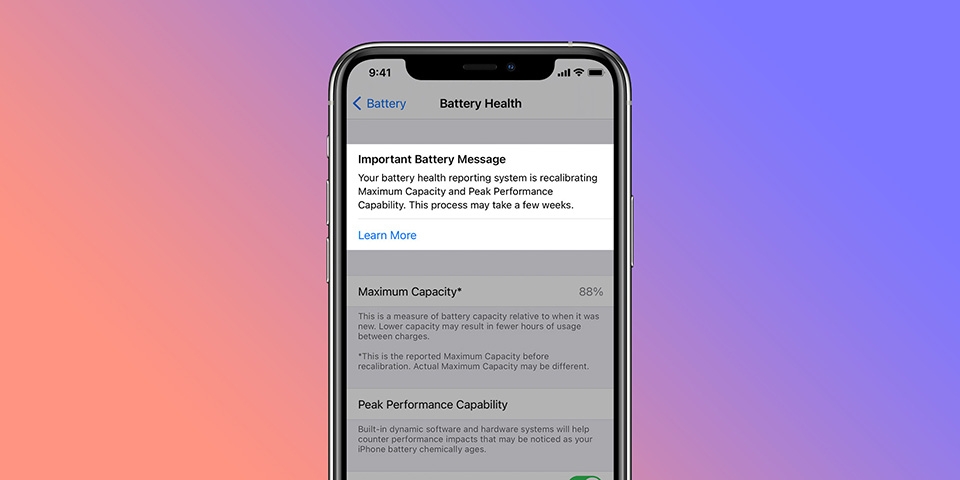 Hiệu chuẩn lại pin iPhone 11