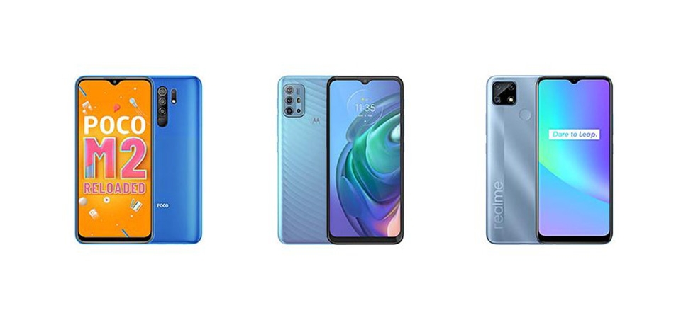 So sánh Xiaomi POCO M2 Reloaded với Moto G10 Power và Realme C25