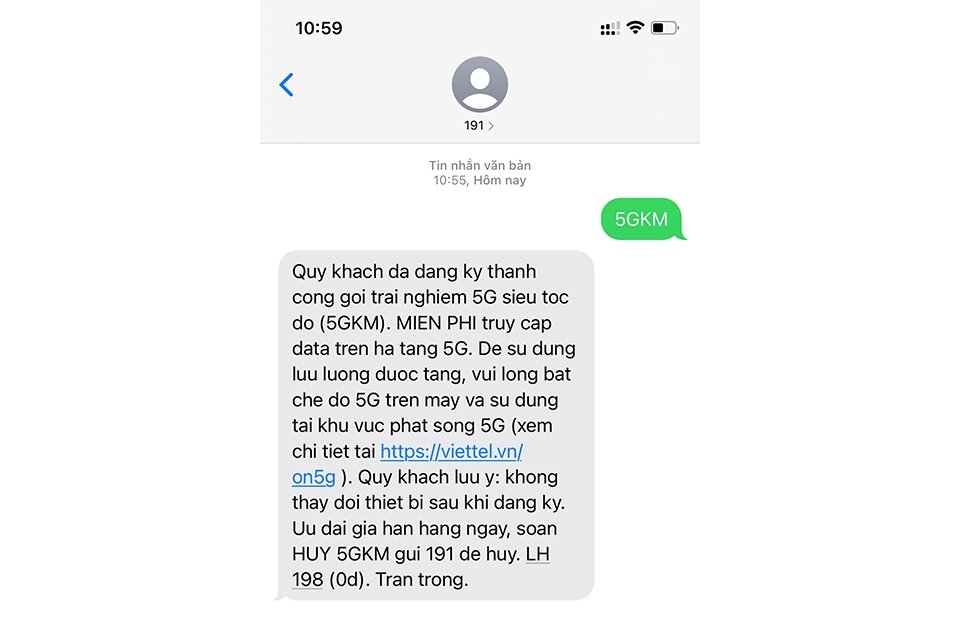 Đã có thể vào mạng 5G Viettel trên iPhone 12