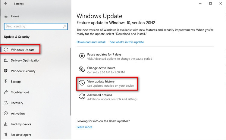 Gỡ cài đặt bản cập nhật Windows 10 - 1
