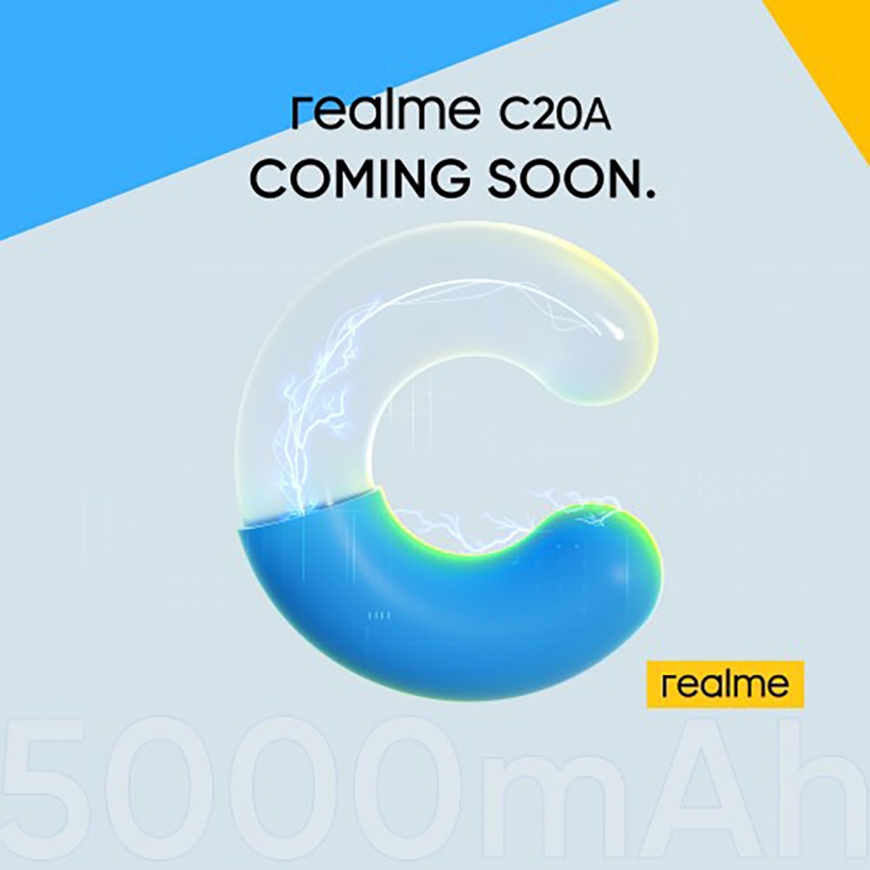 Realme C20A ra mắt ngày 13/5