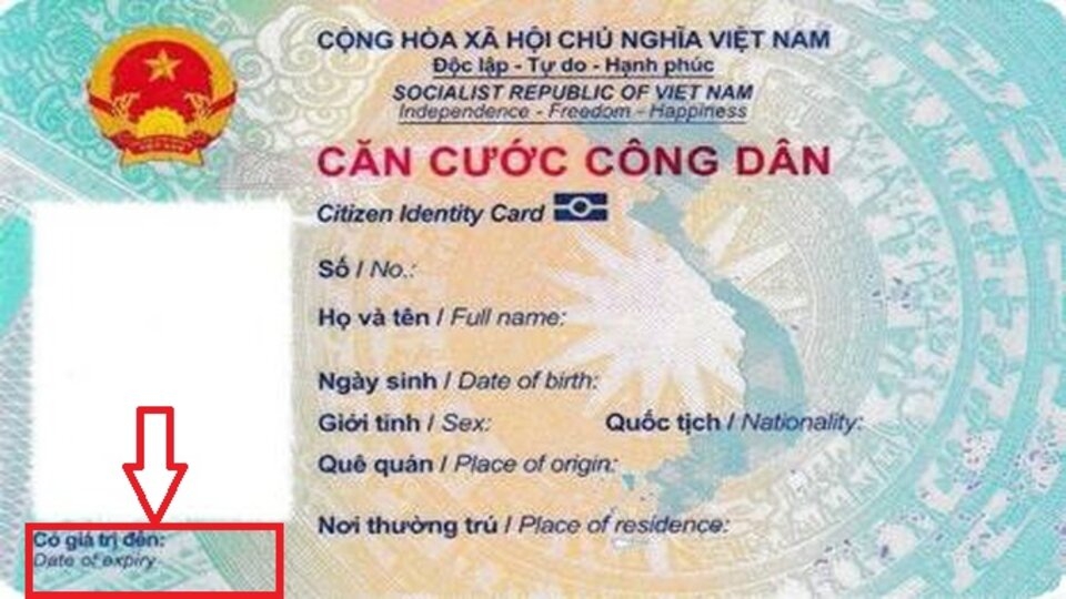 Thời hạn sử dụng của CCCD gắn chip
