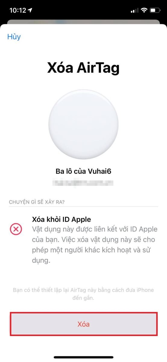 Các bước đơn giản để xóa AirTag khỏi Apple ID của bạn 4