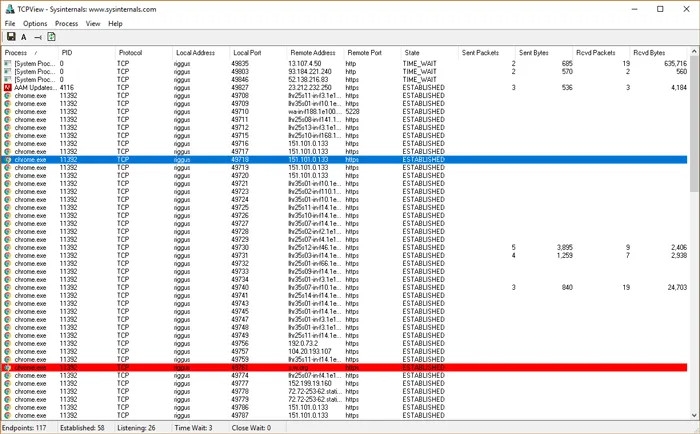 Sử dụng phần mềm TCPView - 2
