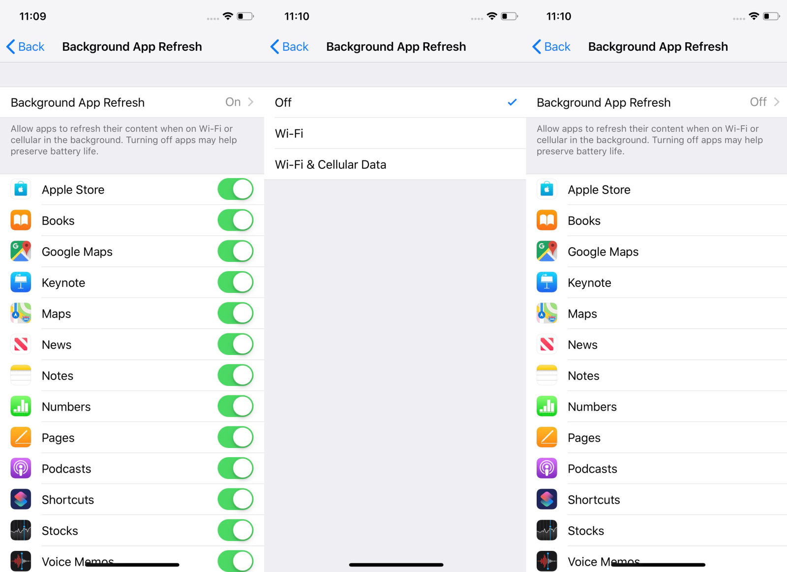Tắt tùy chọn App Refresh để chặn quảng cáo trên iOS 14