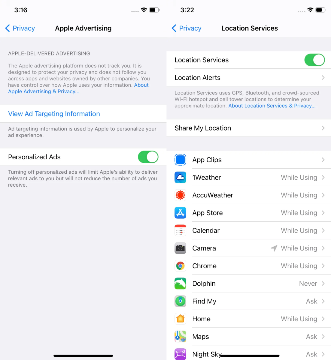 Chặn quảng cáo trên iOS 14 bằng cách tắt quảng cáo