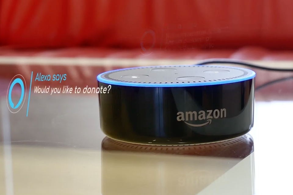 Alexa có thể quyên góp từ thiện Alexa có thể quyên góp từ thiện