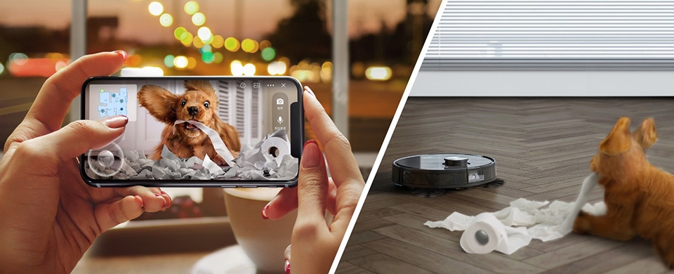 Tương tác với robot hút bụi Tương tác với robot hút bụi