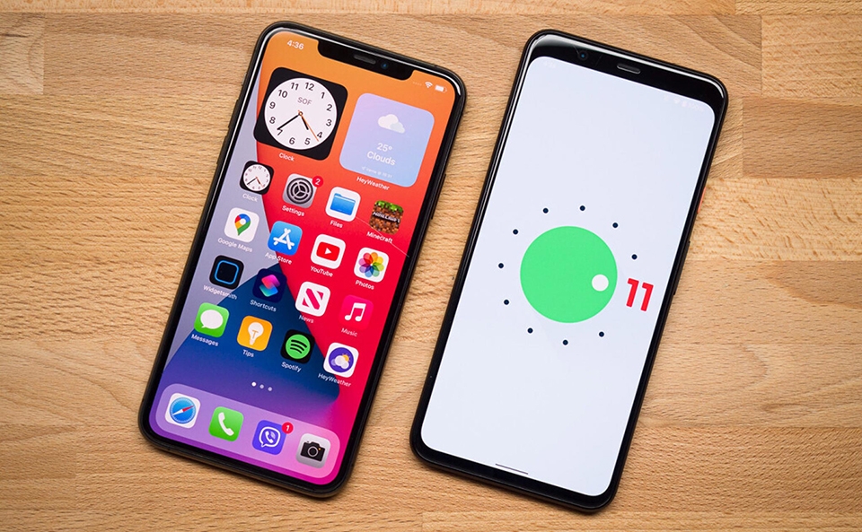 So sánh Android 11 với iOS 14 (ảnh 1) So sánh Android 11 với iOS 14 (ảnh 1)