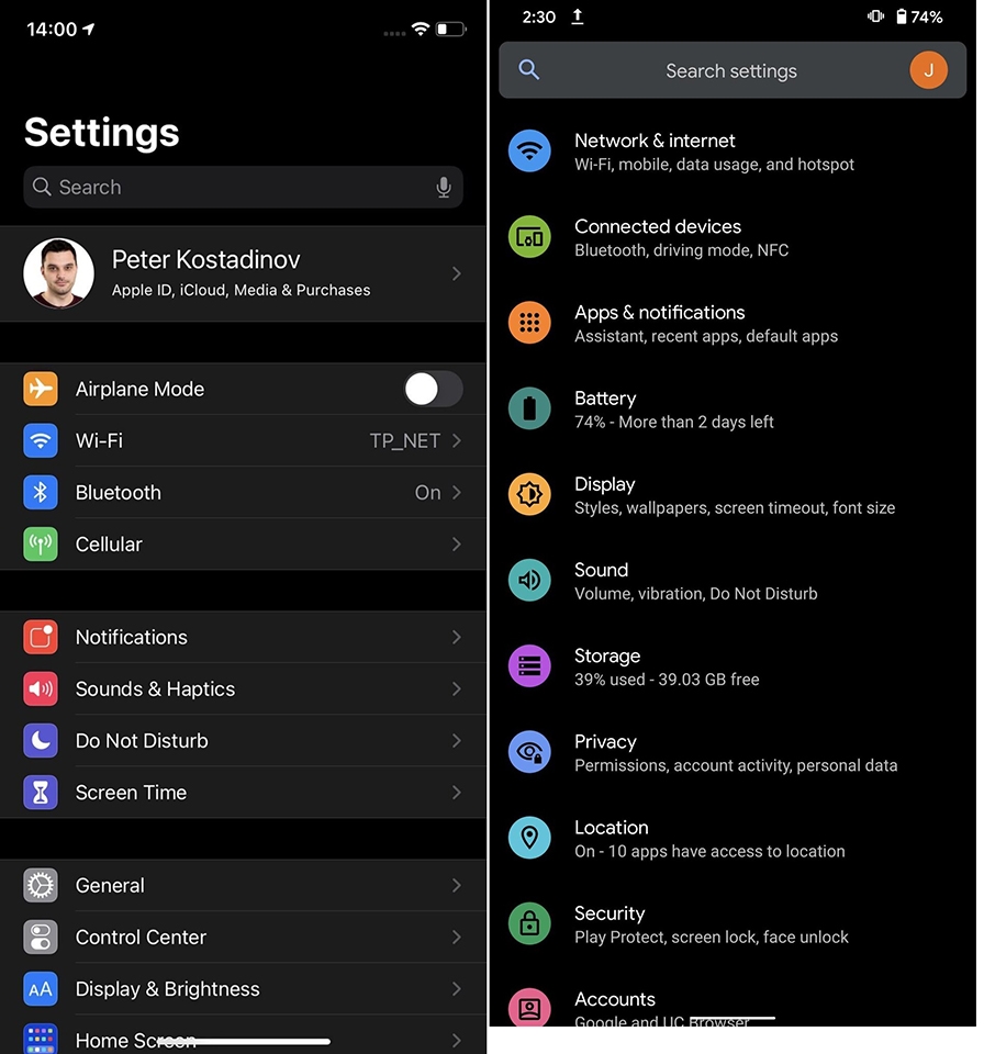 So sánh Android 11 với iOS 14 (ảnh 6) So sánh Android 11 với iOS 14 (ảnh 6)