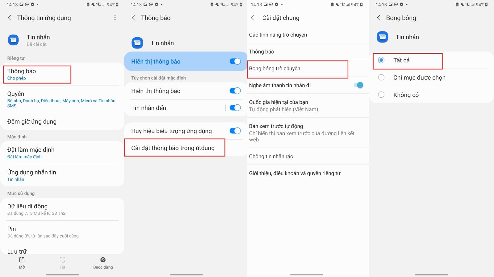 Hướng dẫn cách kích hoạt bong bóng chat trên Android 11