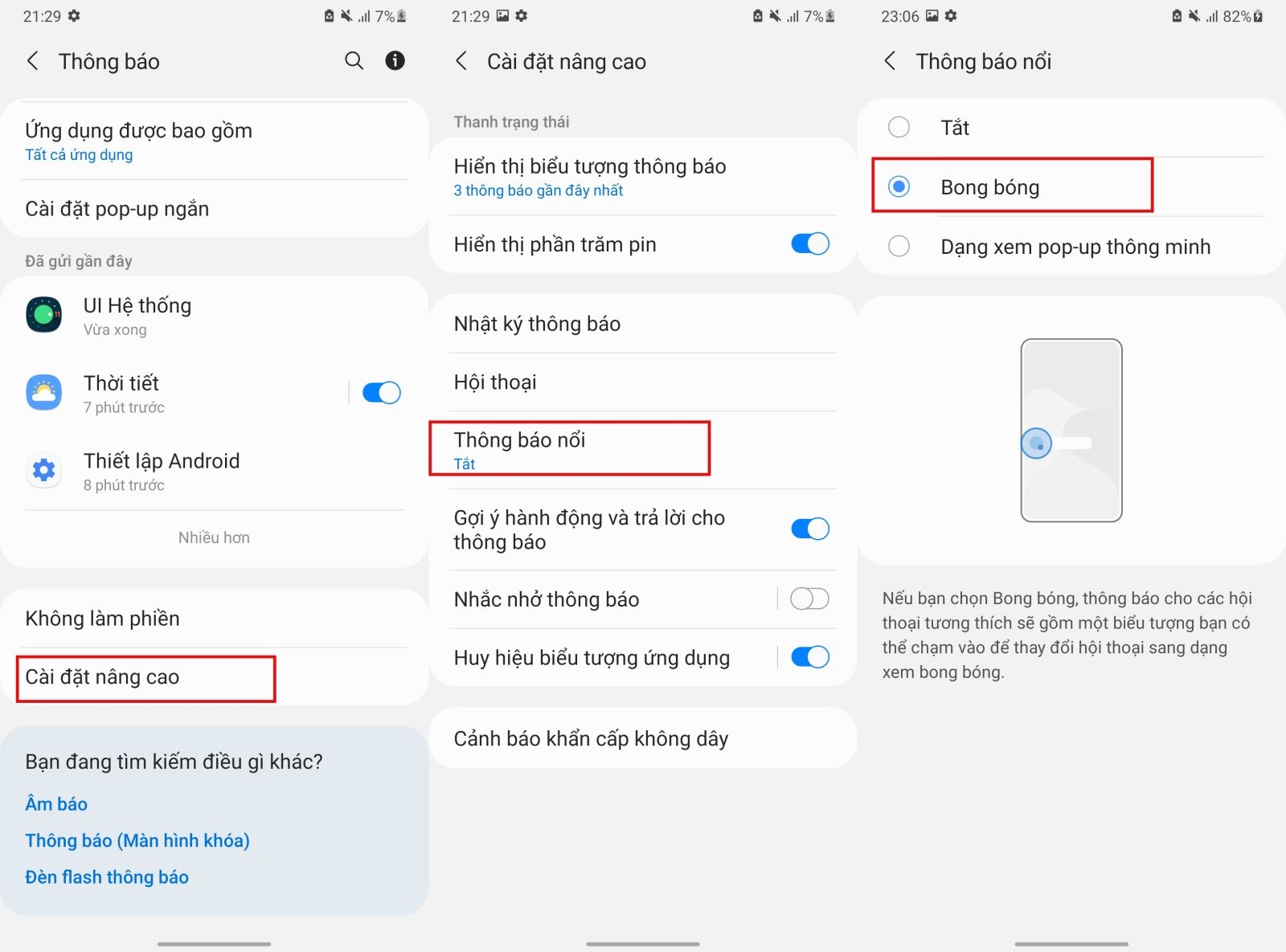 Hướng dẫn cách kích hoạt bong bóng chat trên Android 11