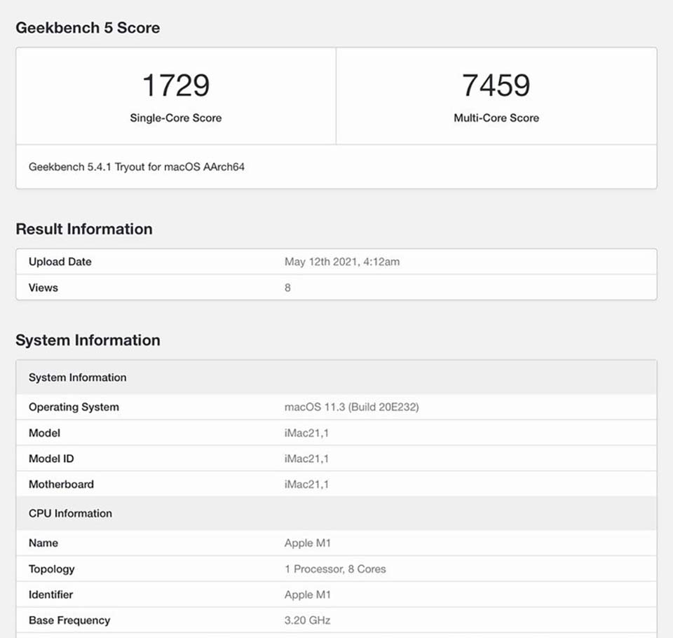 Hiệu năng iMac M1
