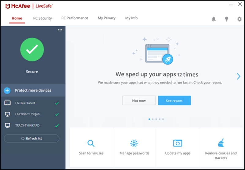 McAfee LifeSave trên máy tính