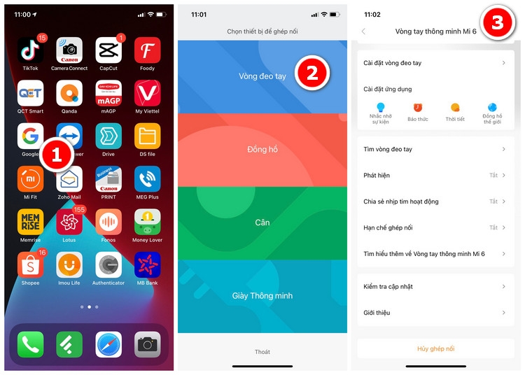 Việc kết nối Mi Band 6 với smartphone rất dễ dàng chỉ qua vài thao tác