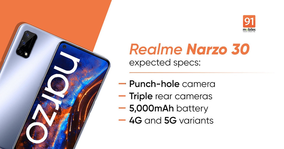 Thông tin Realme Narzo 30 (ảnh 3) Thông tin Realme Narzo 30 (ảnh 3)
