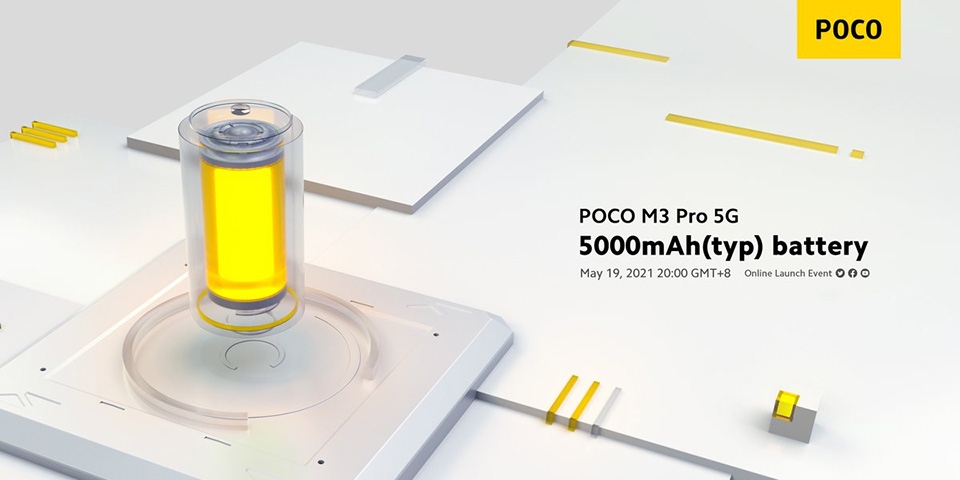 Thông tin pin POCO M3 Pro 5G