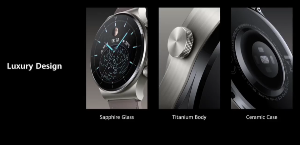 smartwatch kính sapphire