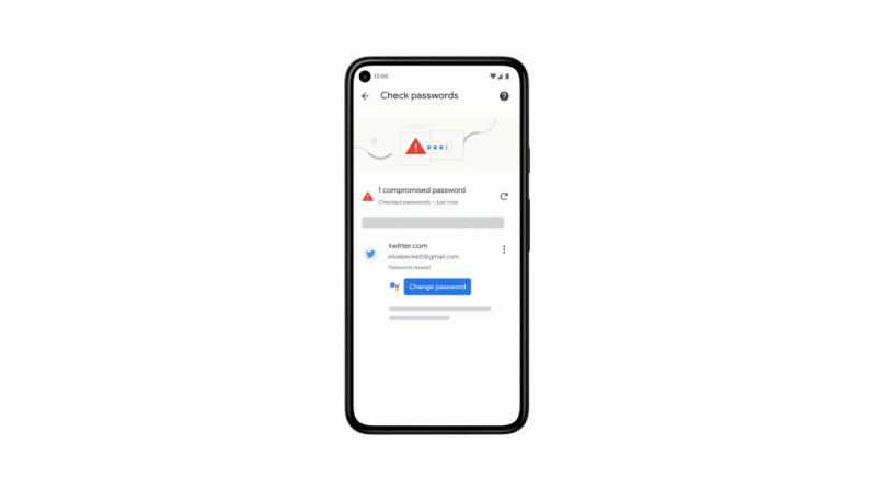 Tính năng đổi mật khẩu mới của Google
