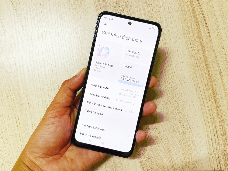 MIUI 12.5 được Xiaomi trang bị sẵn cho mẫu Redmi Note 10S mới