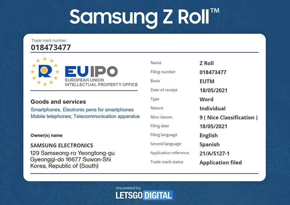 Smartphone màn hình cuộn đầu tiên của Samsung có thể là Galaxy Z Roll