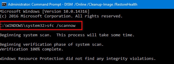 Chạy SFC và DISM Scan - 1