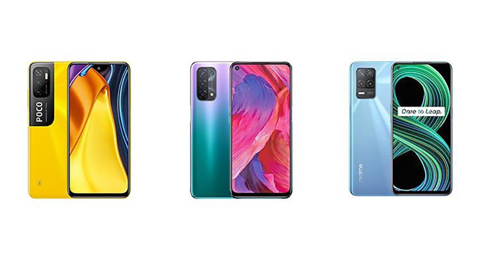 So sánh POCO M3 Pro với OPPO A54 5G và Realme 8 5G So sánh POCO M3 Pro với OPPO A54 5G và Realme 8 5G