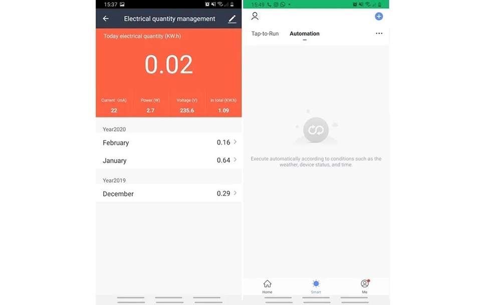 Giám sát năng lượng Smart Life