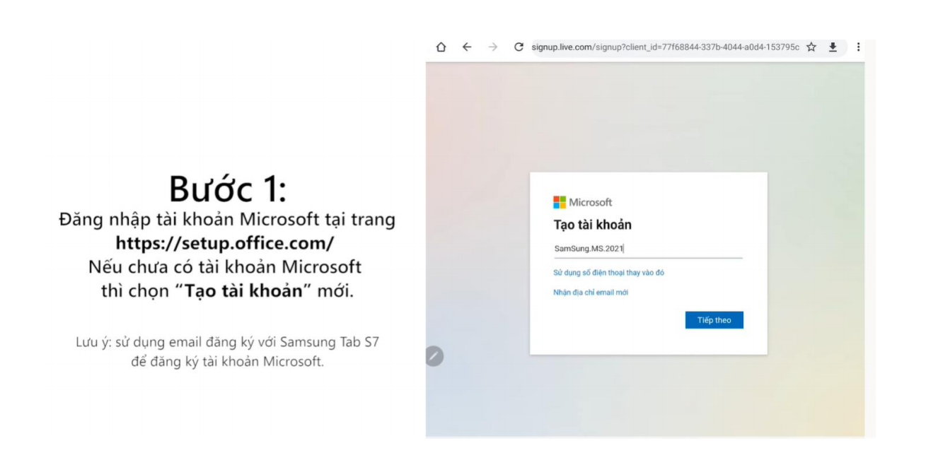 Dang ky Microsoft