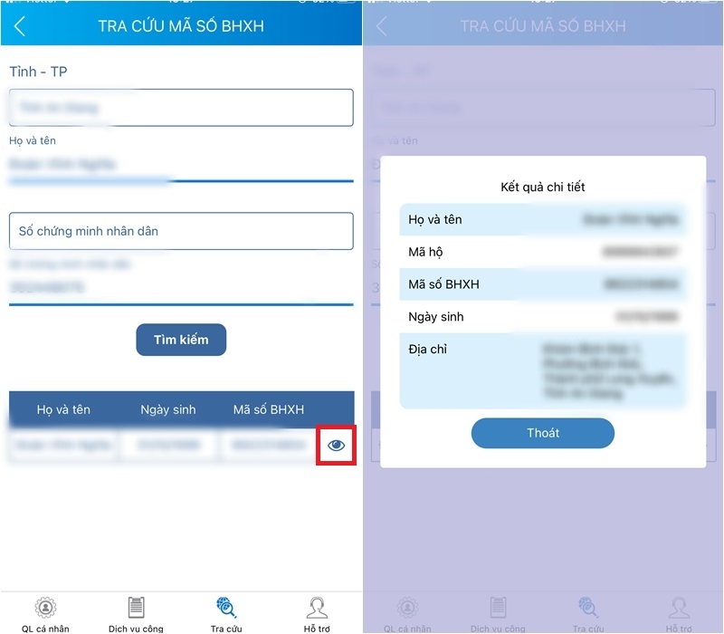 1. Hướng dẫn tra cứu mã số Bảo Hiểm Xã Hội (BHXH) trên VssID (3)