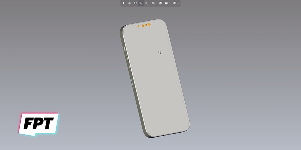 Ảnh render CAD của iPhone 13 (ảnh 2)