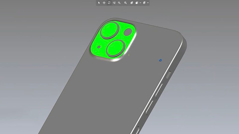 Ảnh render CAD của iPhone 13 (ảnh 1)