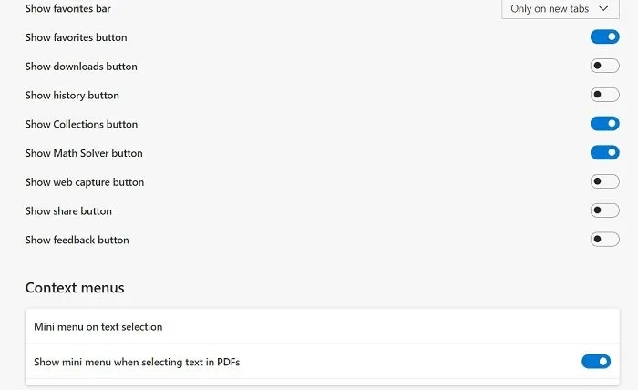Thay đổi giao diện Microsoft Edge (2)