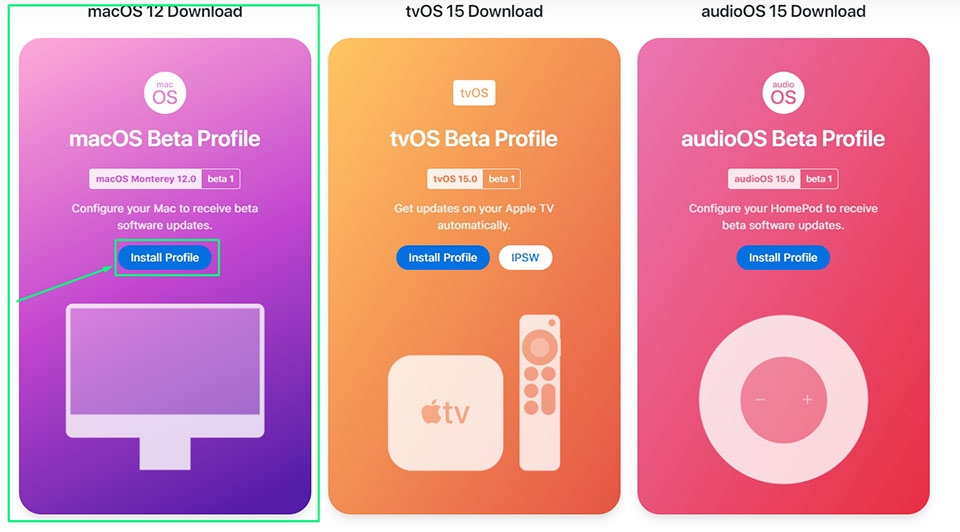 Tải chứng chỉ của macOS Monterey