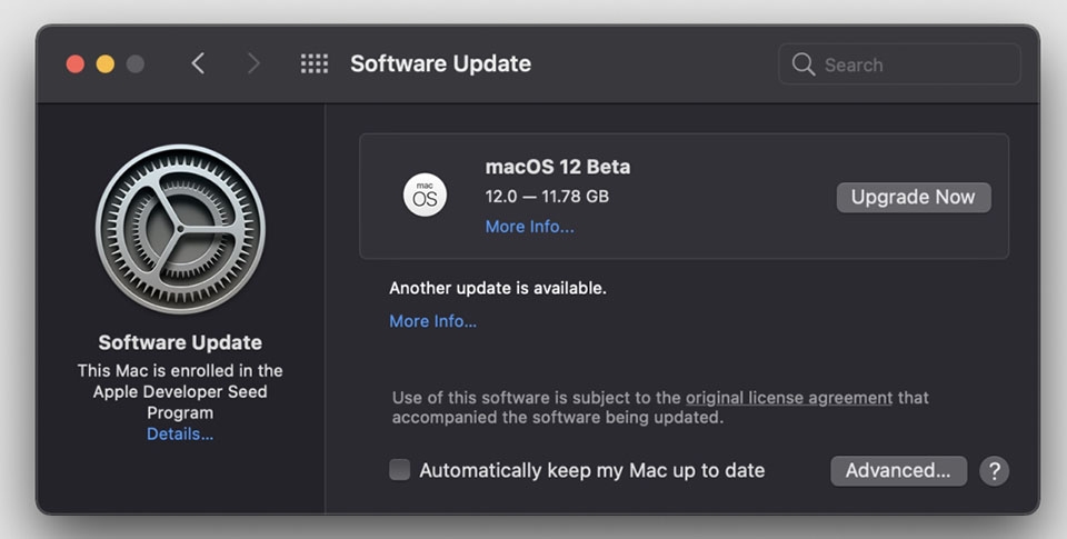 Cài đặt macOS Monterey